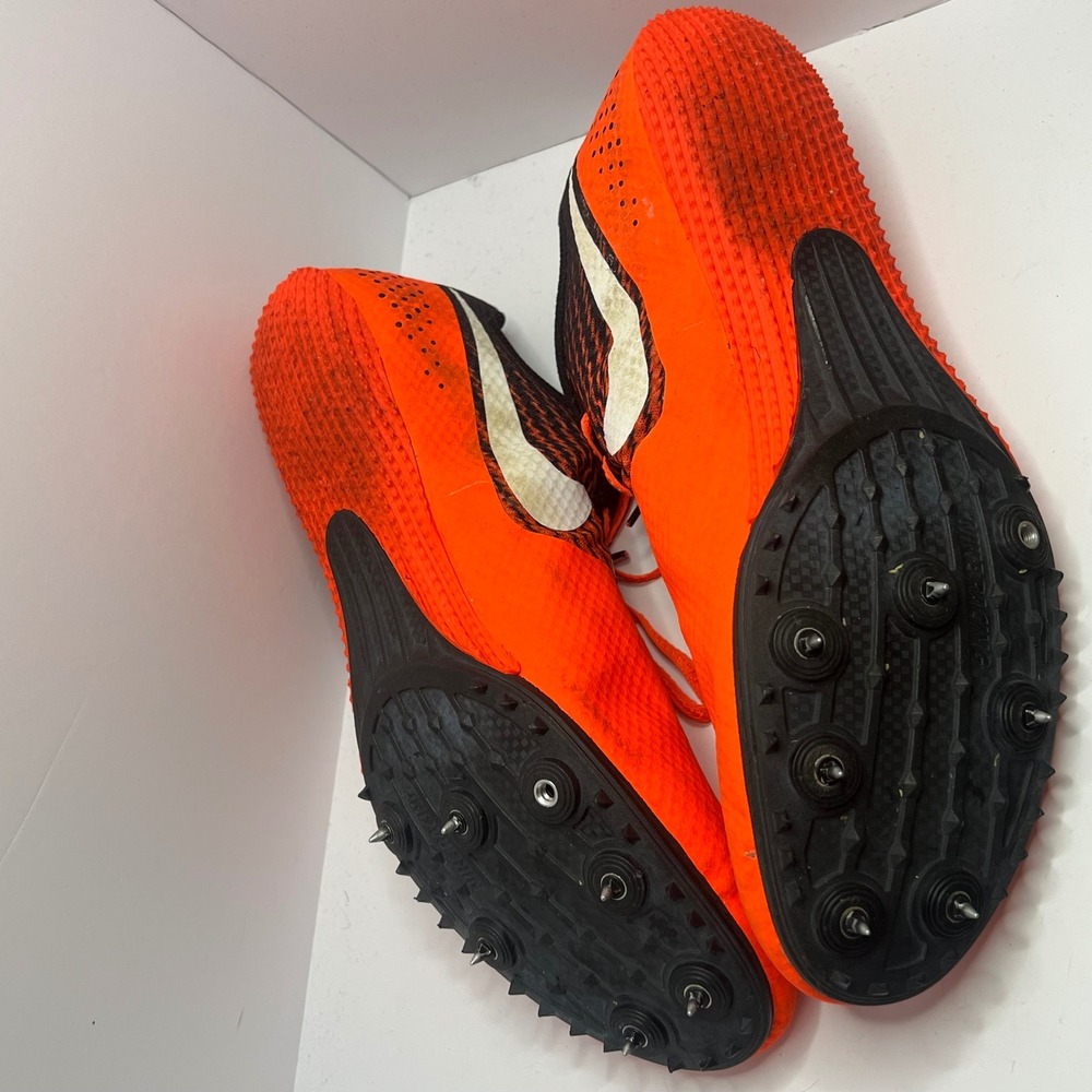 Nike Zoom Rival S 8 Mens 14 Orange Black Track Field Sprint Spikes 806554-811 - Picture 8 of 9